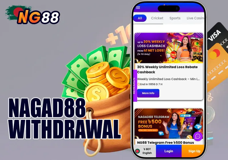 EK333 mobile gaming interface featuring bKash and Nagad payment options